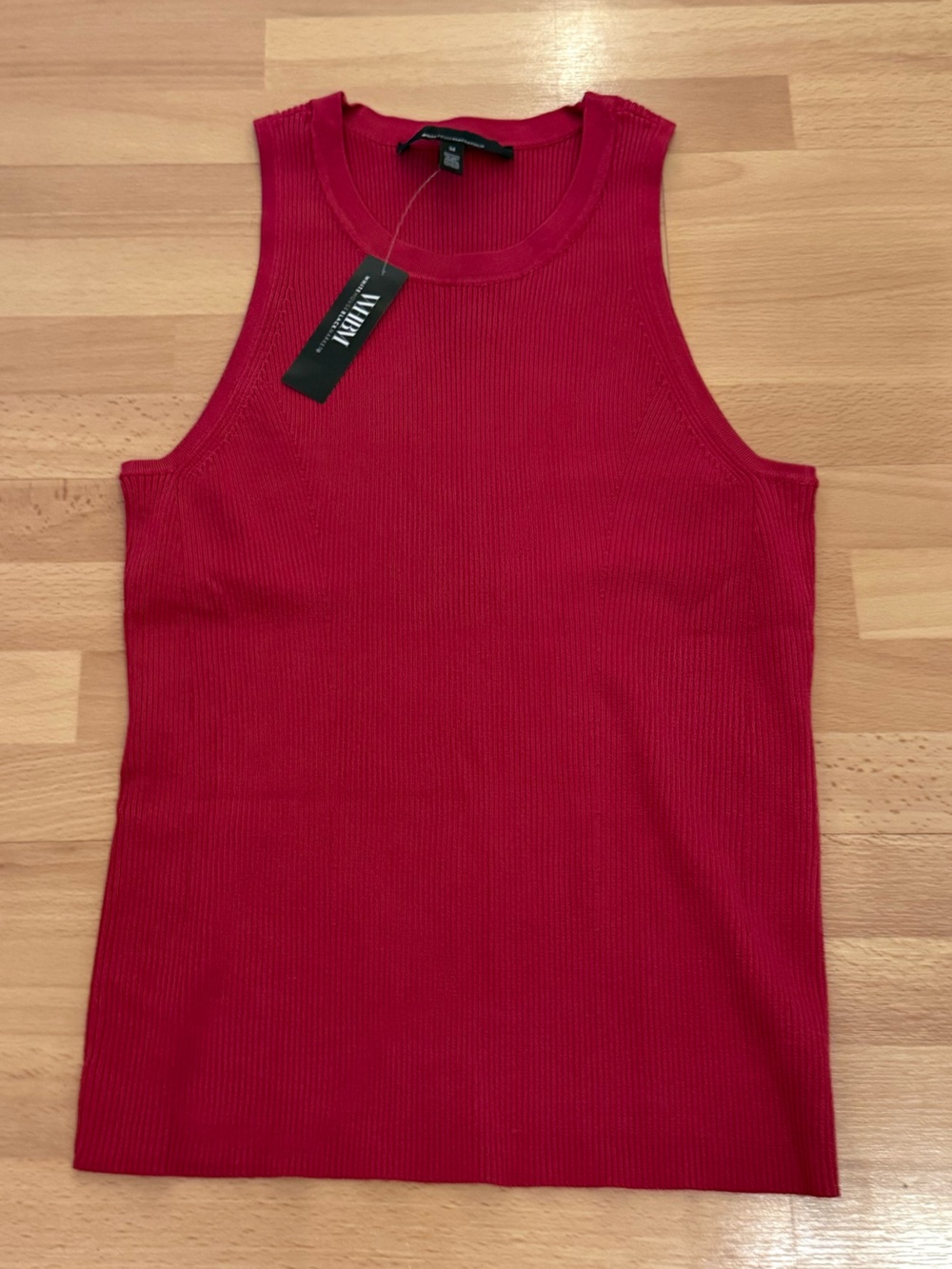 White House black market Womens Ribbed Tank Top in hot pink